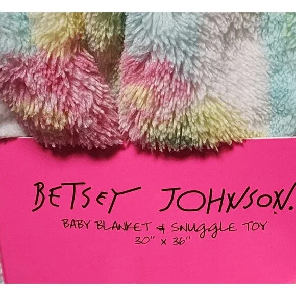 Betsey Johnson Baby Blanket & Snuggle Toy NEW - Picture 6 of 7